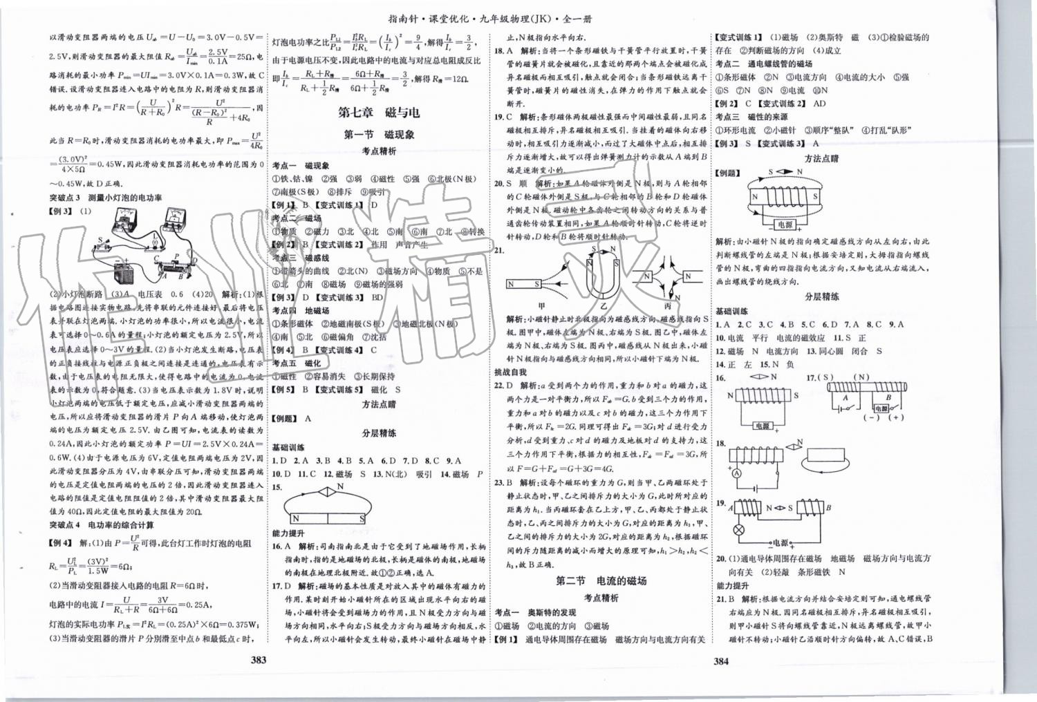 2019年指南针课堂优化九年级物理全一册教科版&nbsp;第19页
