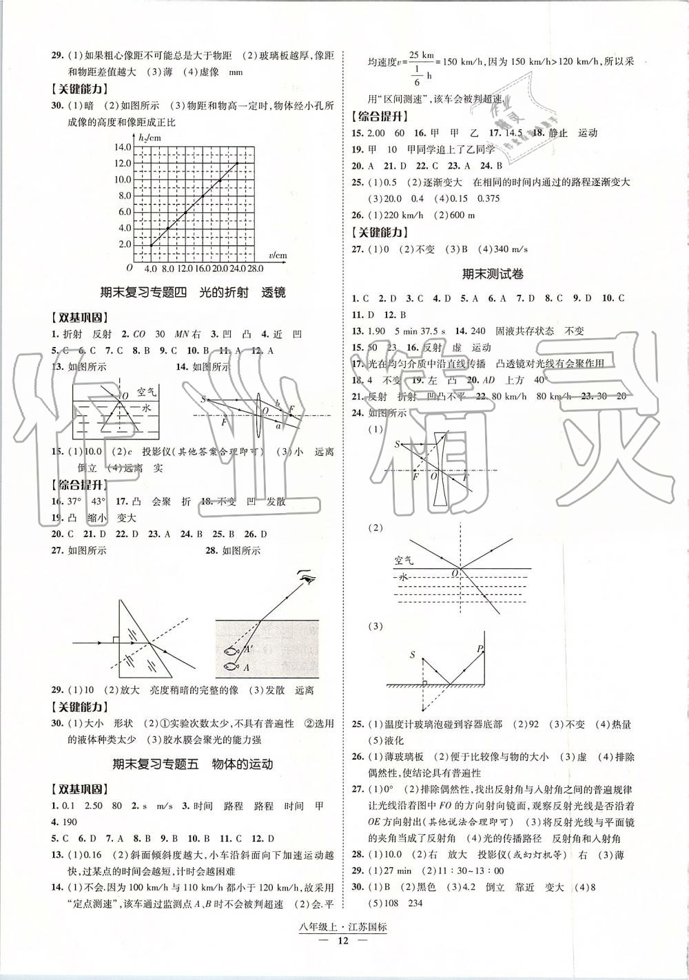 2019年經(jīng)綸學(xué)典新課時作業(yè)八年級物理上冊江蘇版 第12頁