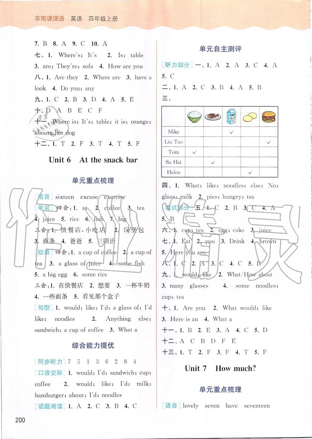 2019年通城學(xué)典非常課課通四年級英語上冊譯林版 第5頁