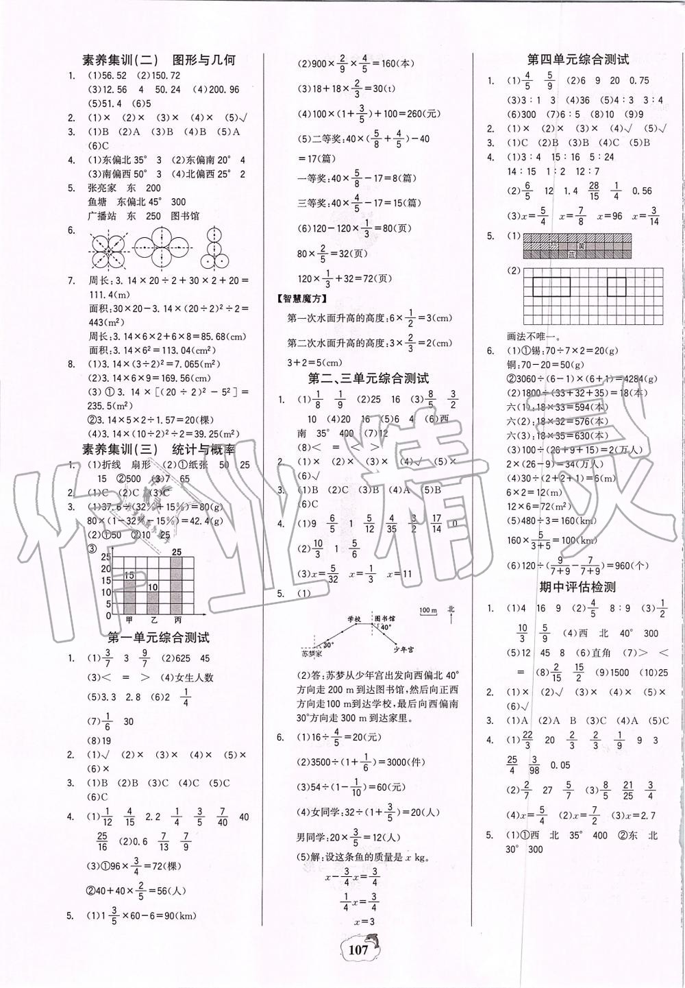 2019年世紀金榜金榜小博士六年級數(shù)學上冊人教版 第7頁