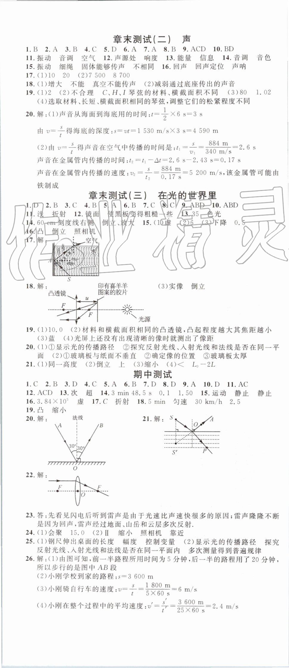 2019年名校课堂八年级物理上册教科版 第17页