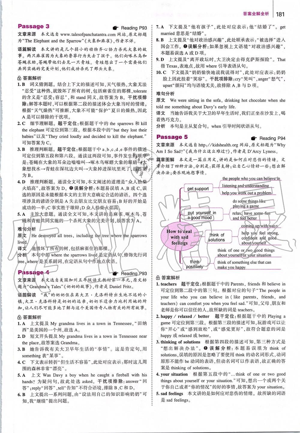 2019年53English英語(yǔ)完型填空與閱讀理解九年級(jí)加中考 第39頁(yè)