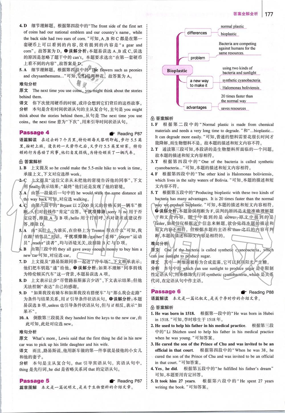 2019年53English英語完型填空與閱讀理解九年級(jí)加中考 第35頁