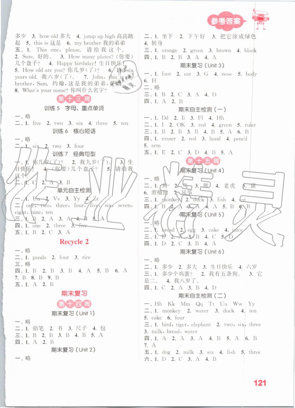 2019年小學(xué)英語(yǔ)默寫能手三年級(jí)上冊(cè)人教PEP版 第5頁(yè)