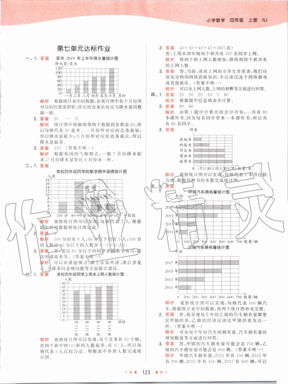 2019年53天天练小学数学四年级上册人教版 第39页