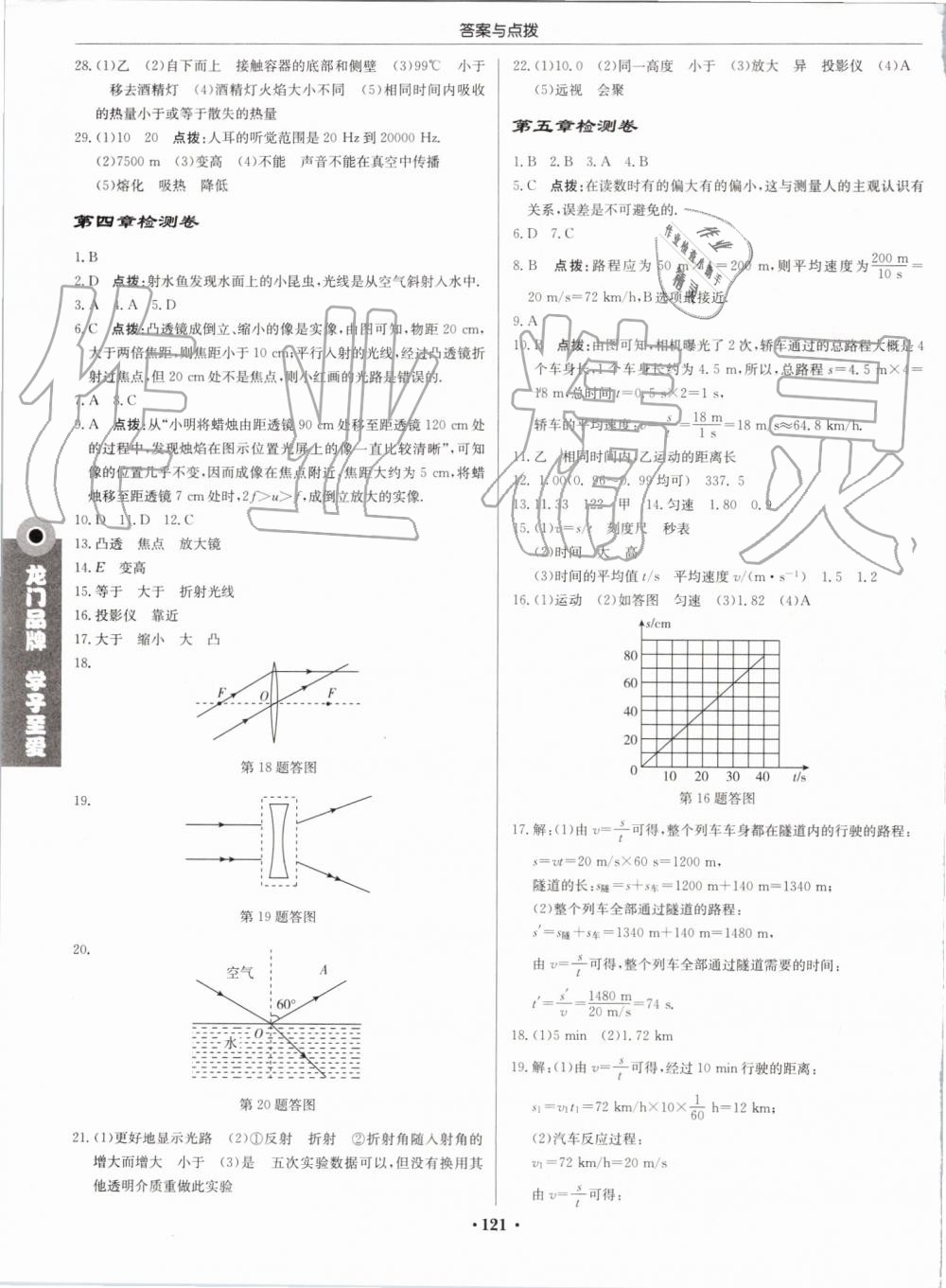 2019年啟東中學(xué)作業(yè)本八年級物理上冊江蘇版 第11頁