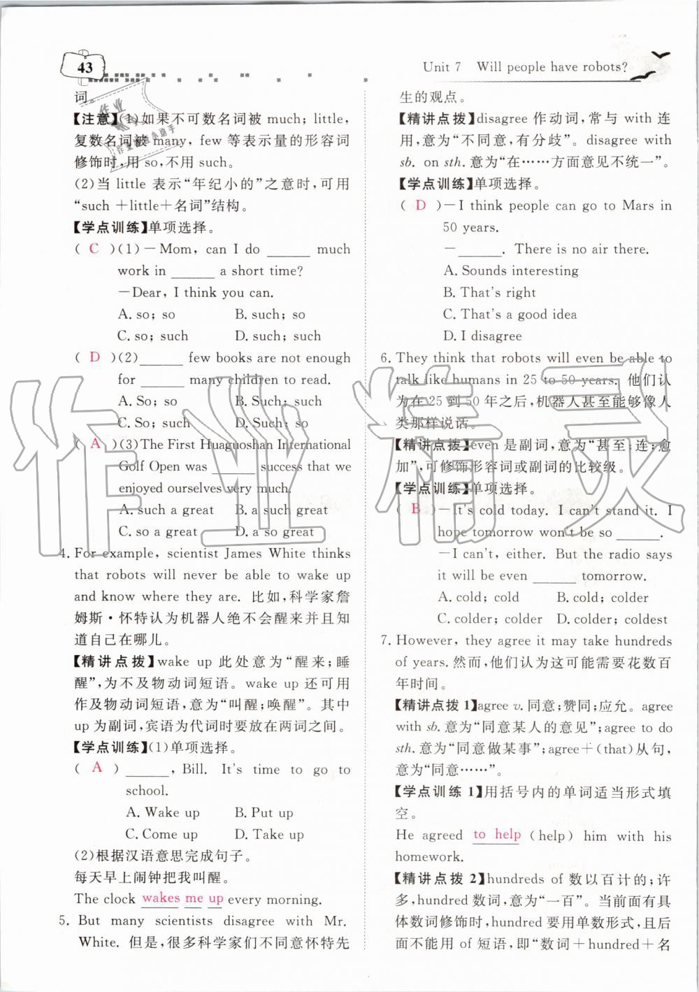 2019年351高效课堂导学案八年级英语上册人教版 第198页