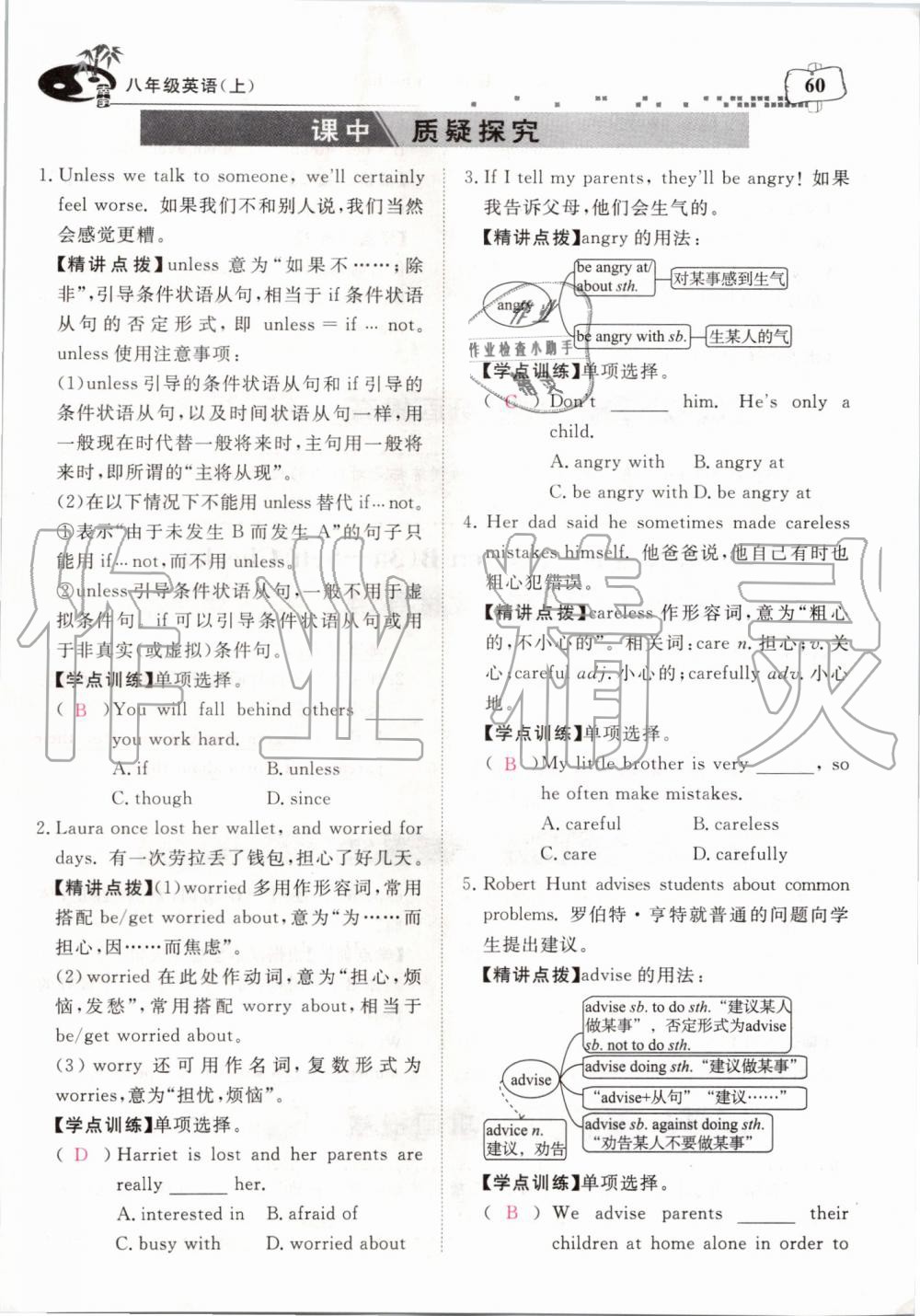 2019年351高效课堂导学案八年级英语上册人教版 第215页