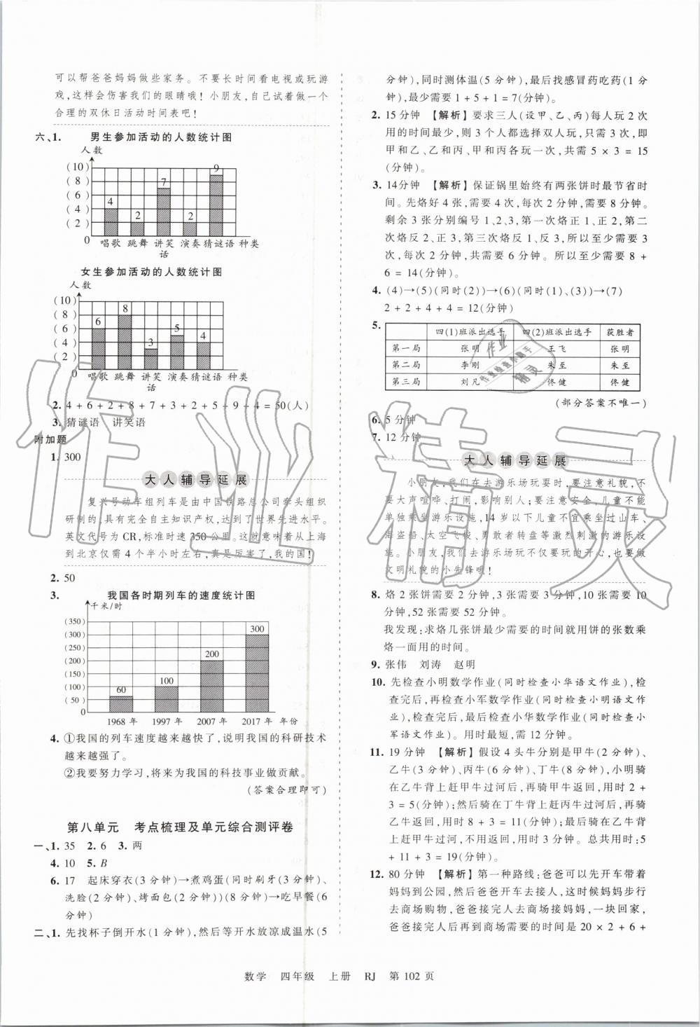 2019年王朝霞考点梳理时习卷四年级数学上册人教版 第10页