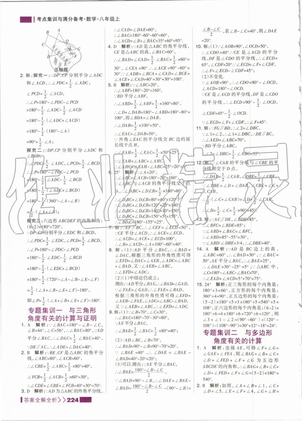 2019年考點(diǎn)集訓(xùn)與滿(mǎn)分備考八年級(jí)數(shù)學(xué)上冊(cè)人教版 第8頁(yè)