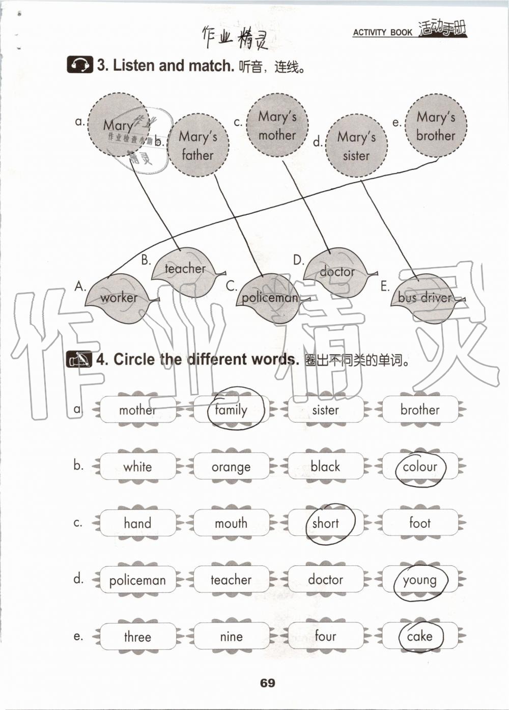 2019年活動(dòng)手冊(cè)三年級(jí)英語(yǔ)上冊(cè)冀教版 第68頁(yè)