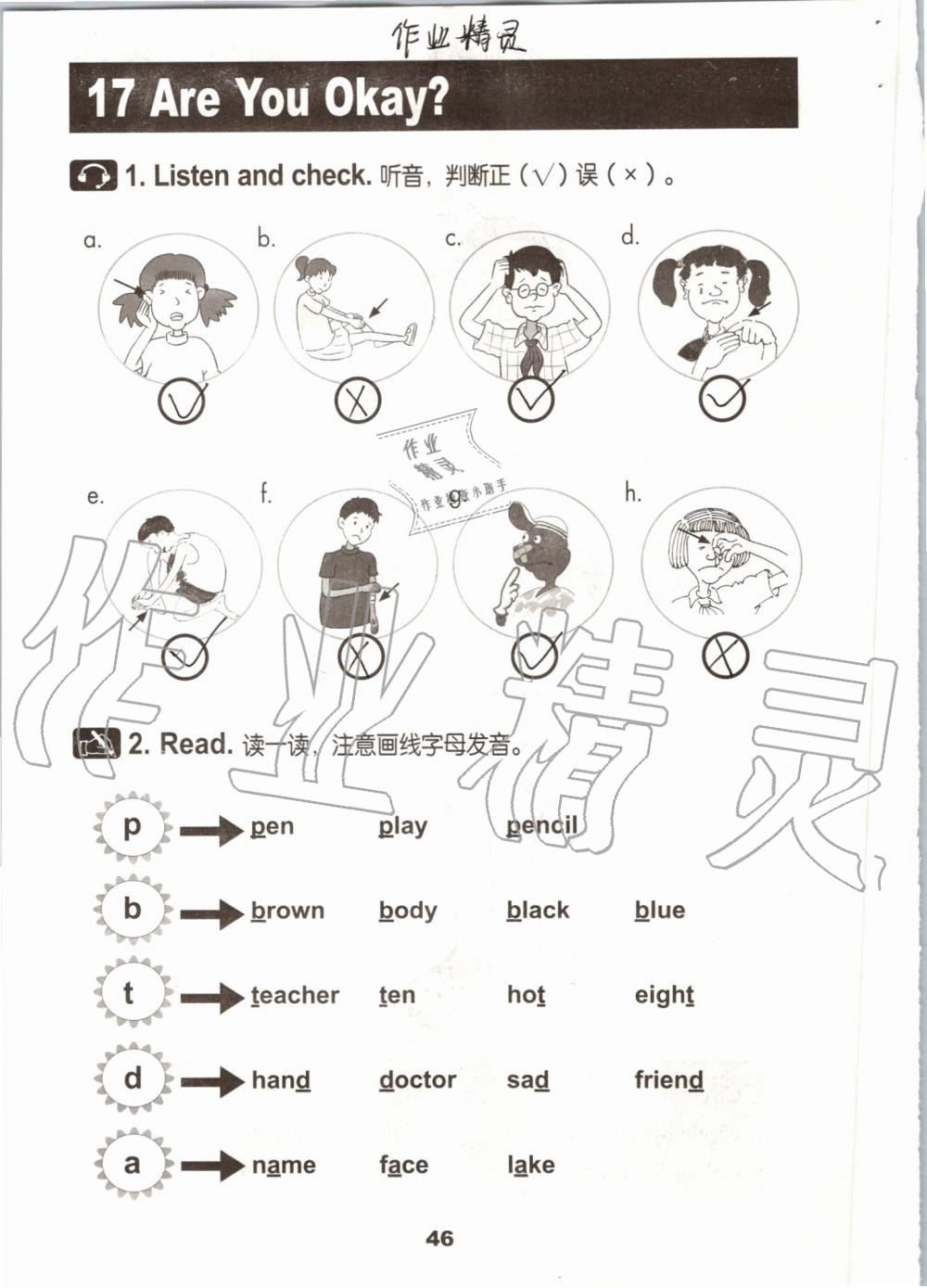 2019年活动手册三年级英语上册冀教版 第45页