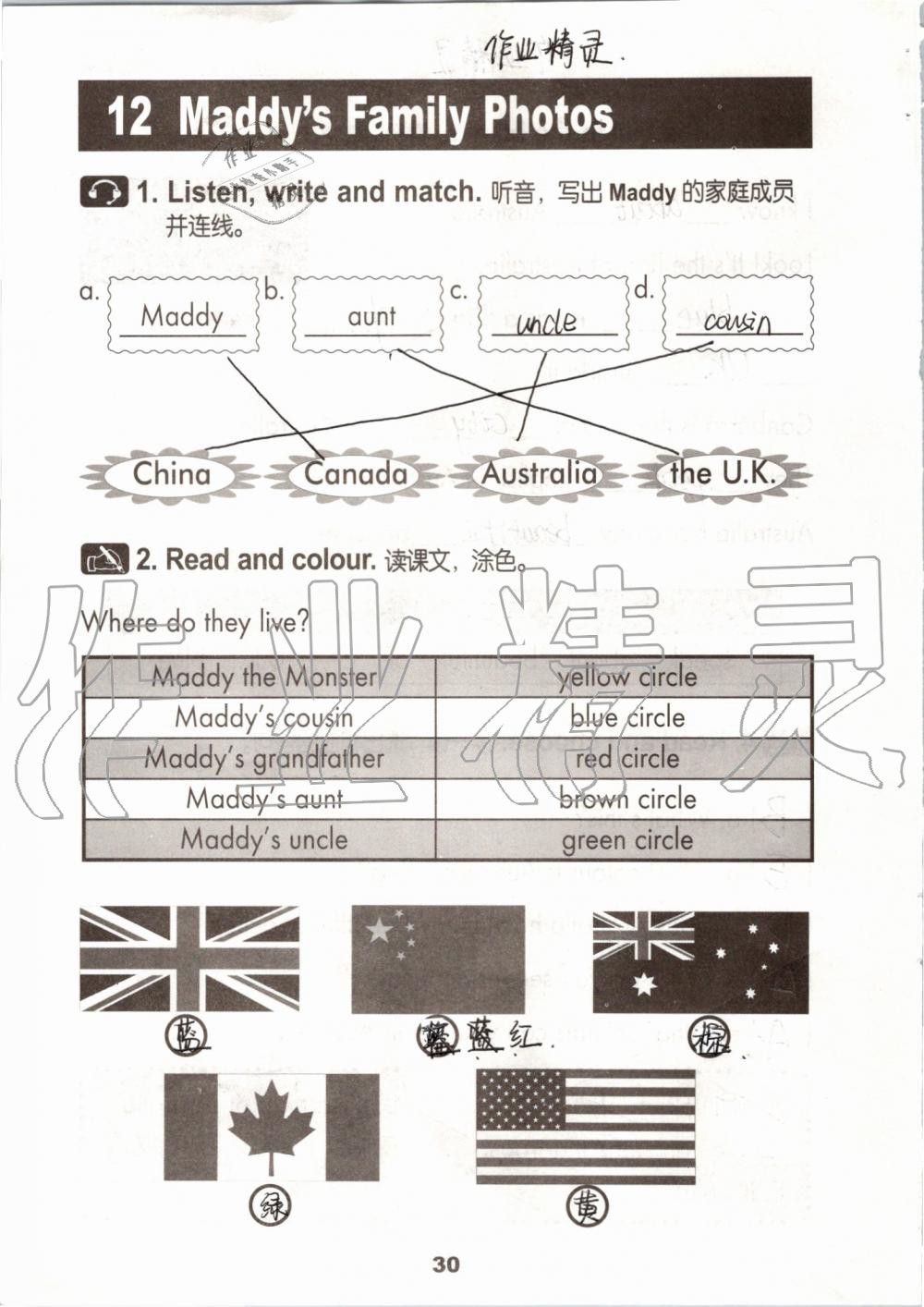 2019年活动手册五年级英语上册冀教版 第29页