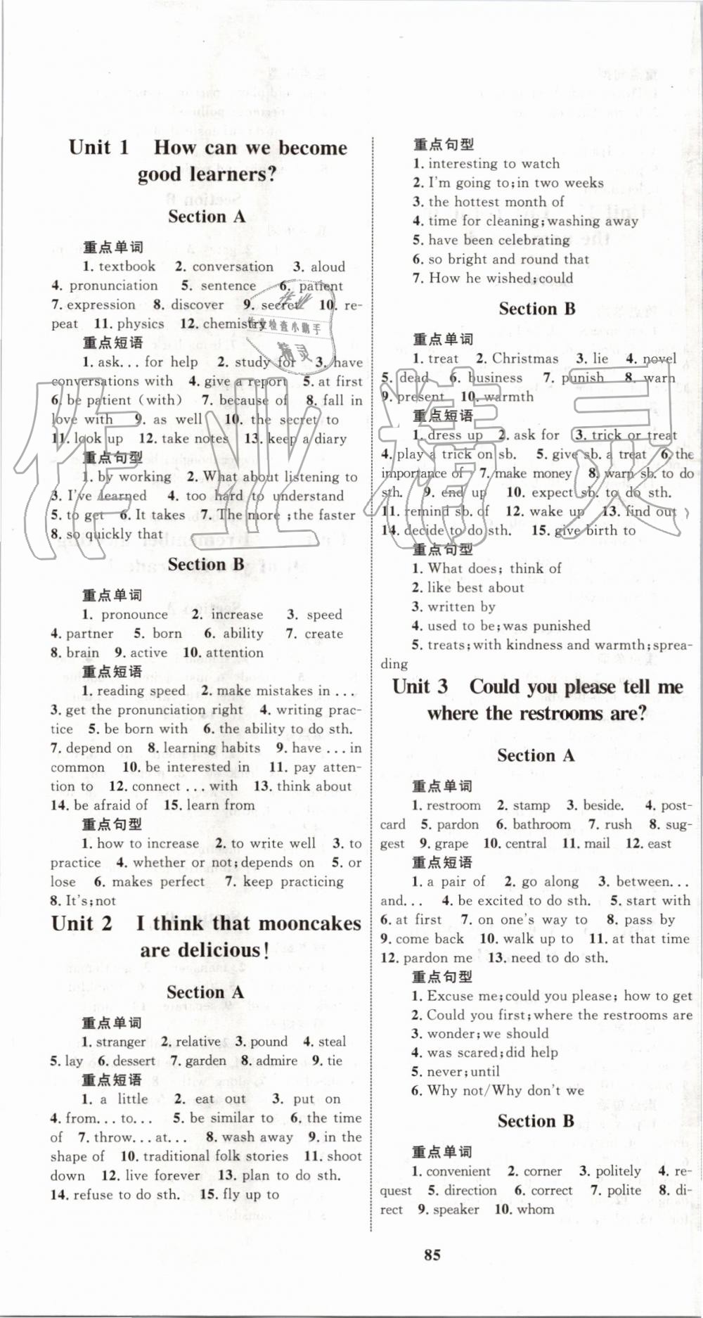 2019年初中同步學(xué)考優(yōu)化設(shè)計(jì)九年級(jí)英語(yǔ)全一冊(cè)人教版 第21頁(yè)