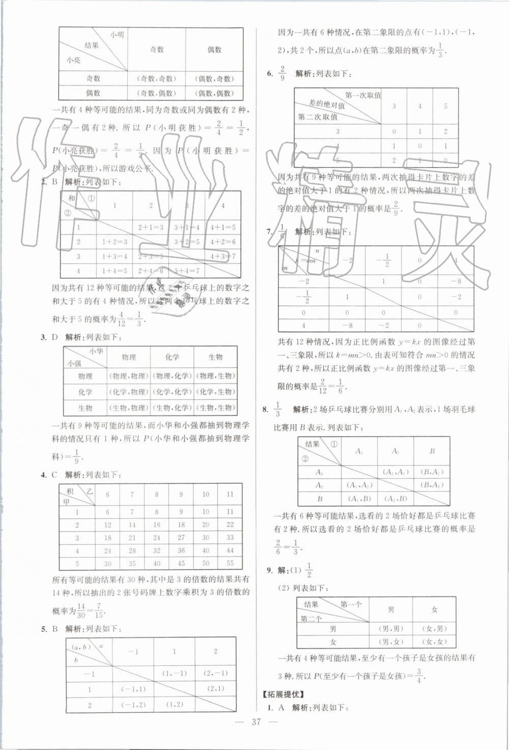 2019年初中數(shù)學(xué)小題狂做九年級(jí)上冊(cè)蘇科版提優(yōu)版 第37頁(yè)