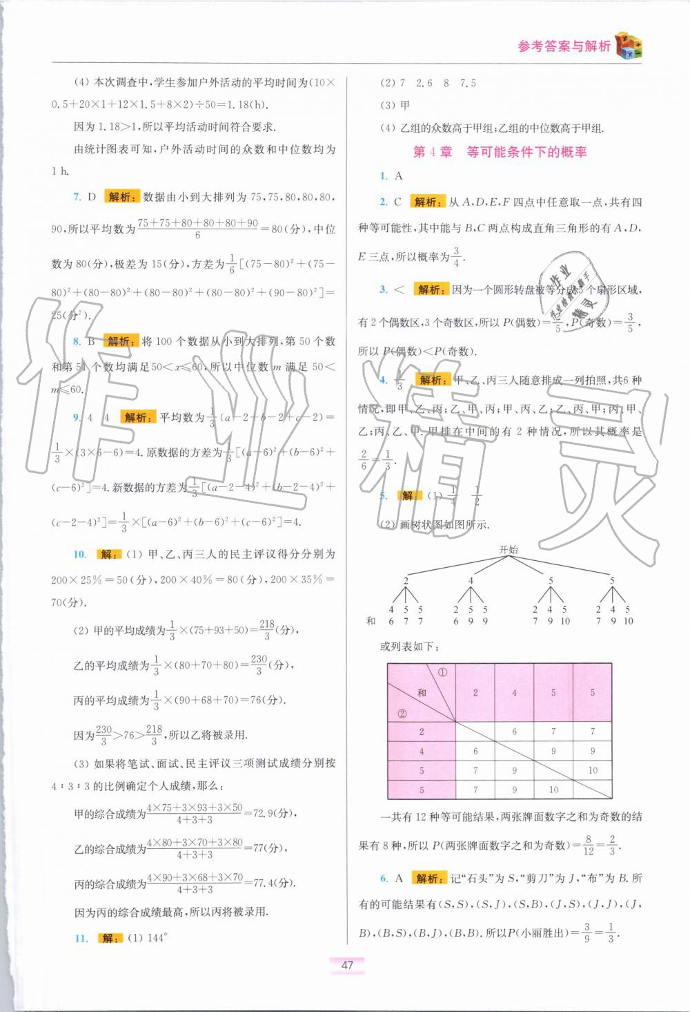 2019年初中数学小题狂做九年级上册苏科版提优版 第61页