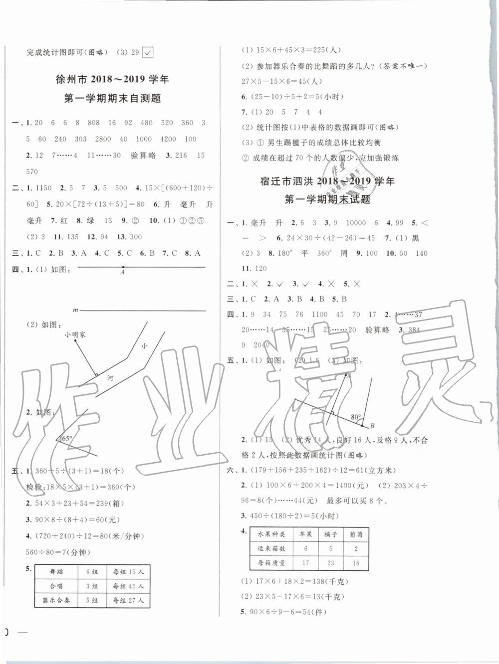 2019年同步跟蹤全程檢測(cè)四年級(jí)數(shù)學(xué)上冊(cè)蘇教版 第12頁(yè)