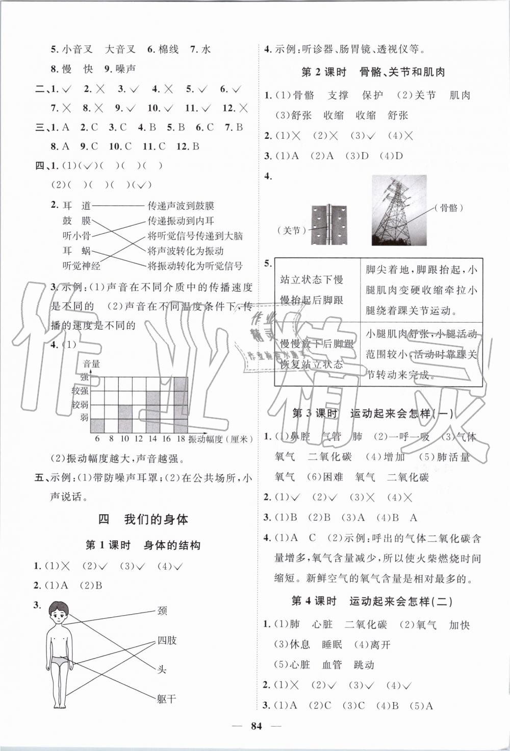 2019年陽光同學(xué)課時優(yōu)化作業(yè)四年級科學(xué)上冊教科版 第6頁