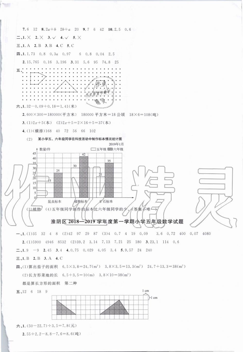 2019年陽(yáng)光同學(xué)課時(shí)優(yōu)化作業(yè)五年級(jí)數(shù)學(xué)上冊(cè)蘇教版 第10頁(yè)