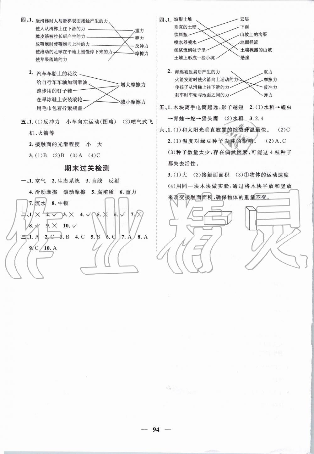 2019年陽光同學(xué)課時(shí)優(yōu)化作業(yè)五年級(jí)科學(xué)上冊(cè)教科版 第8頁