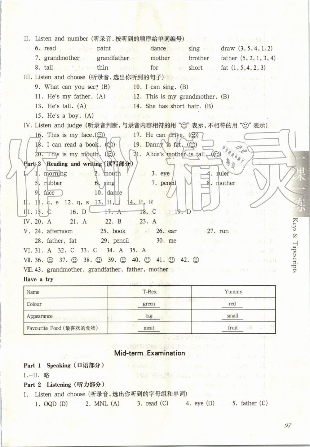 2019年華東師大版一課一練一年級(jí)英語(yǔ)第一學(xué)期牛津版 第8頁(yè)