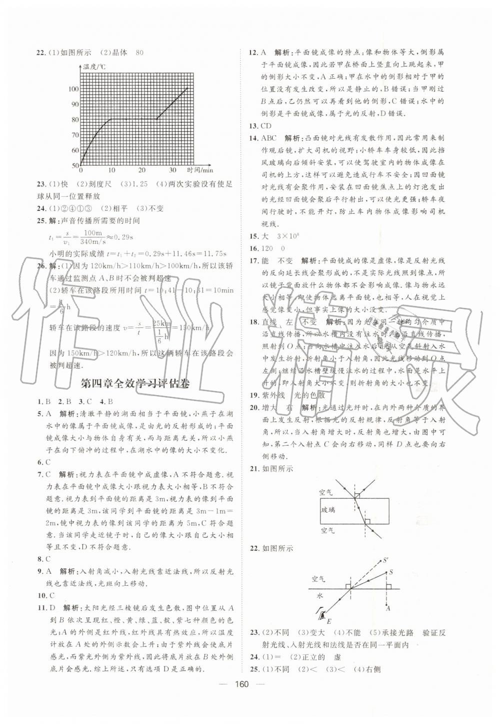 2019年阳光计划八年级物理上册人教版 第20页