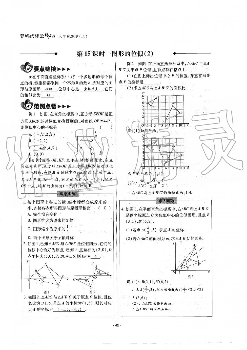 2019年蓉城优课堂给力A加九年级数学全一册北师大版 第42页