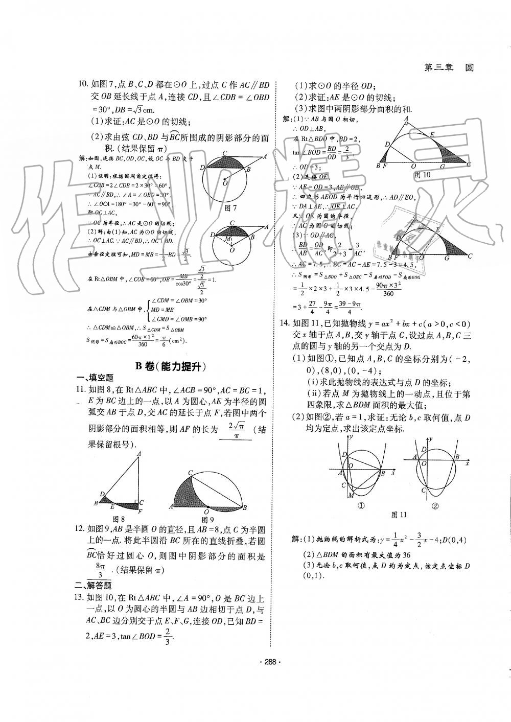 2019年蓉城优课堂给力A加九年级数学全一册北师大版 第289页