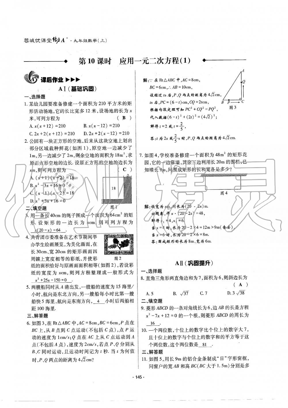 2019年蓉城优课堂给力A加九年级数学全一册北师大版 第146页