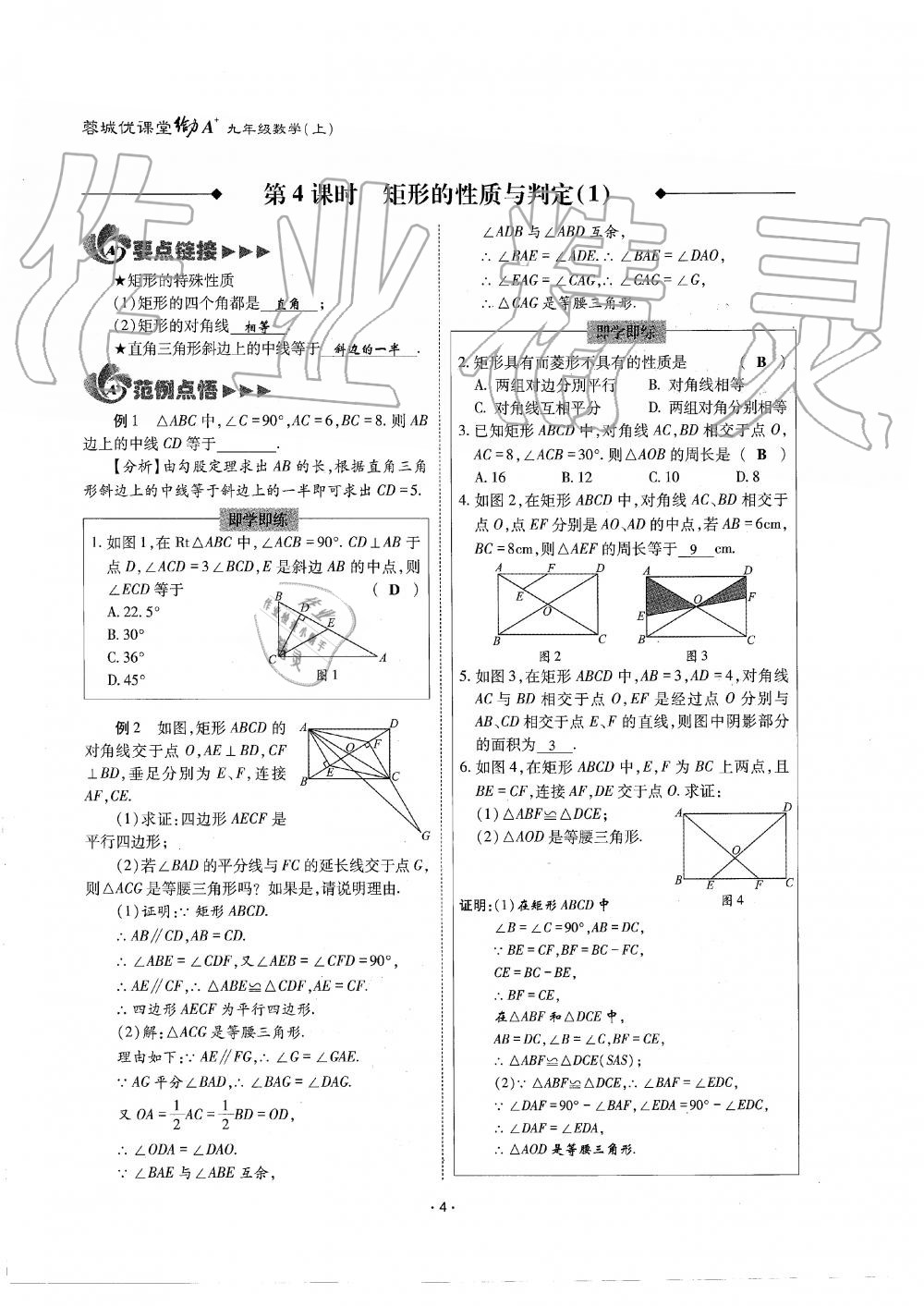 2019年蓉城优课堂给力A加九年级数学全一册北师大版 第4页