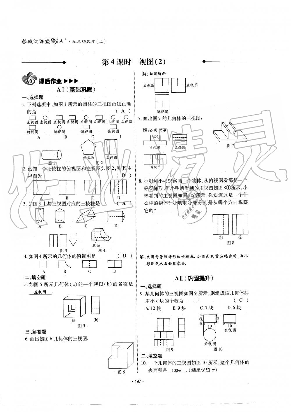 2019年蓉城优课堂给力A加九年级数学全一册北师大版 第198页