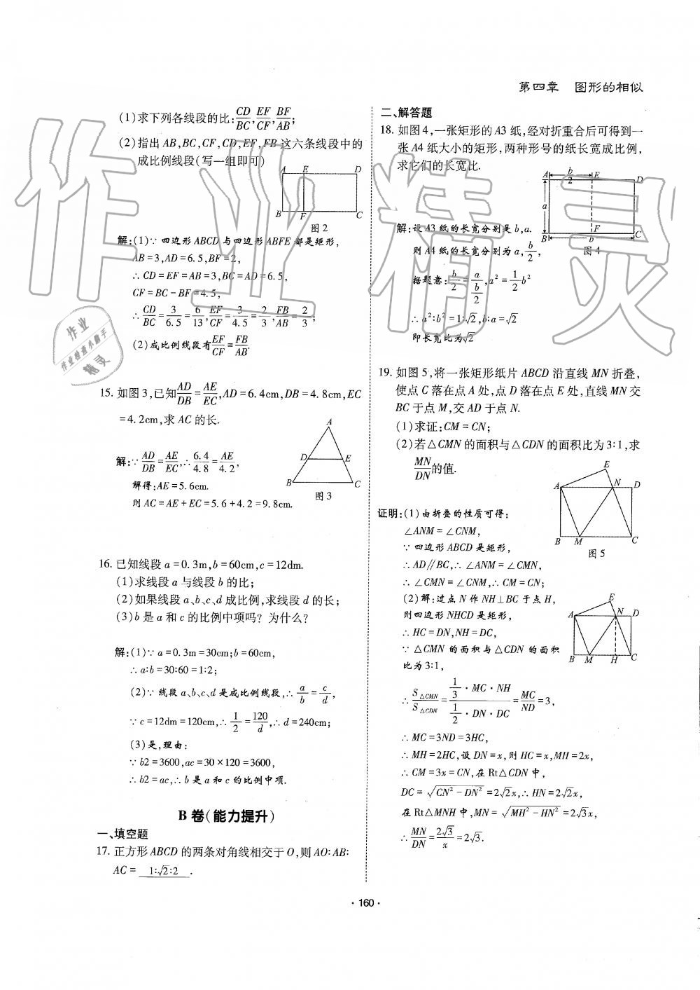 2019年蓉城优课堂给力A加九年级数学全一册北师大版 第161页