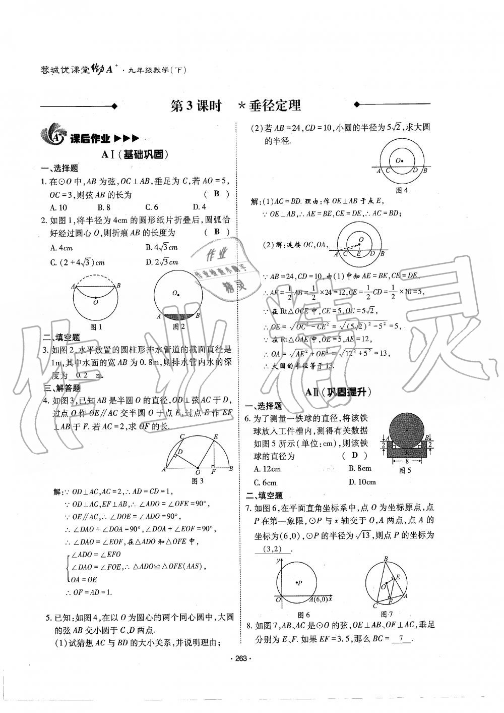 2019年蓉城优课堂给力A加九年级数学全一册北师大版 第264页