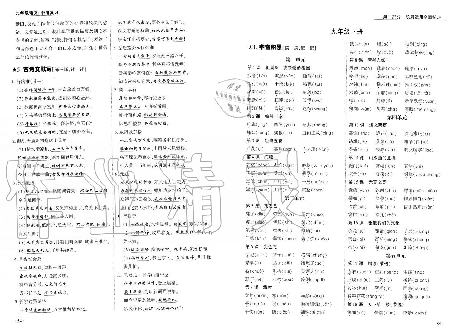 2019年蓉城优课堂给力A加九年级语文中考复习 第28页