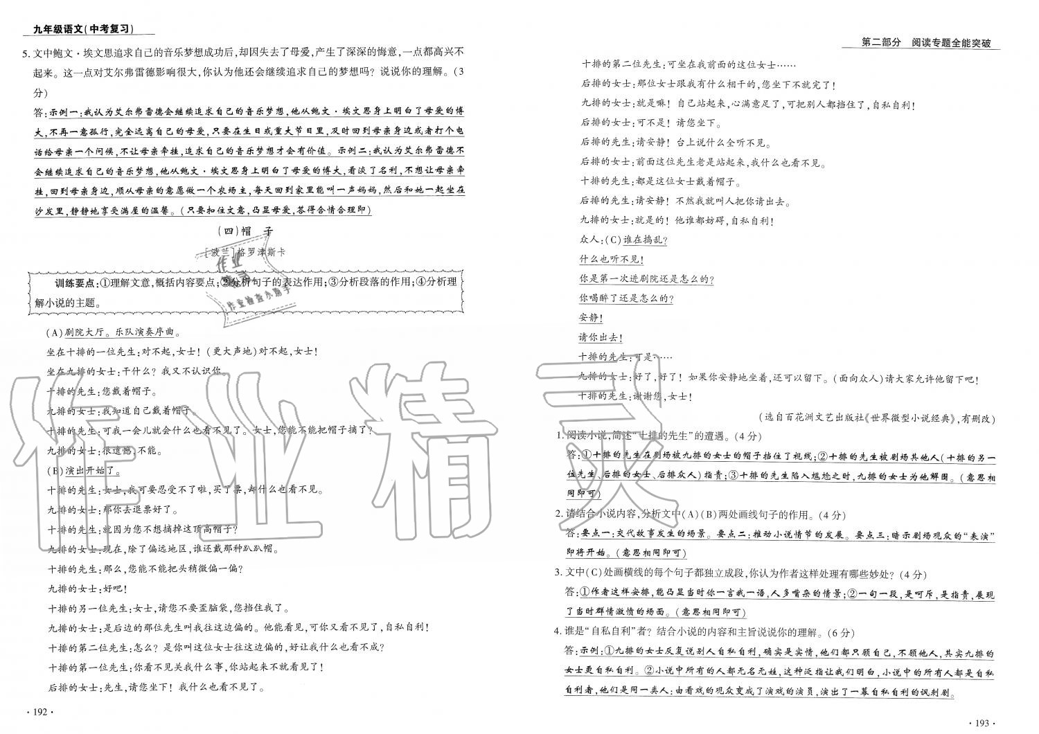 2019年蓉城優(yōu)課堂給力A加九年級語文中考復(fù)習(xí) 第97頁