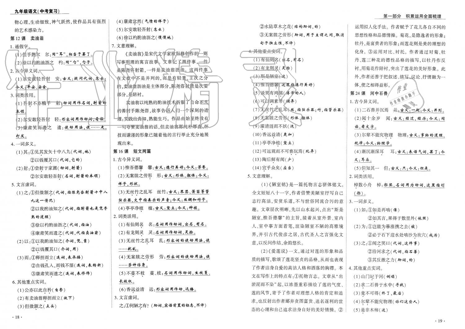 2019年蓉城優(yōu)課堂給力A加九年級(jí)語(yǔ)文中考復(fù)習(xí) 第10頁(yè)