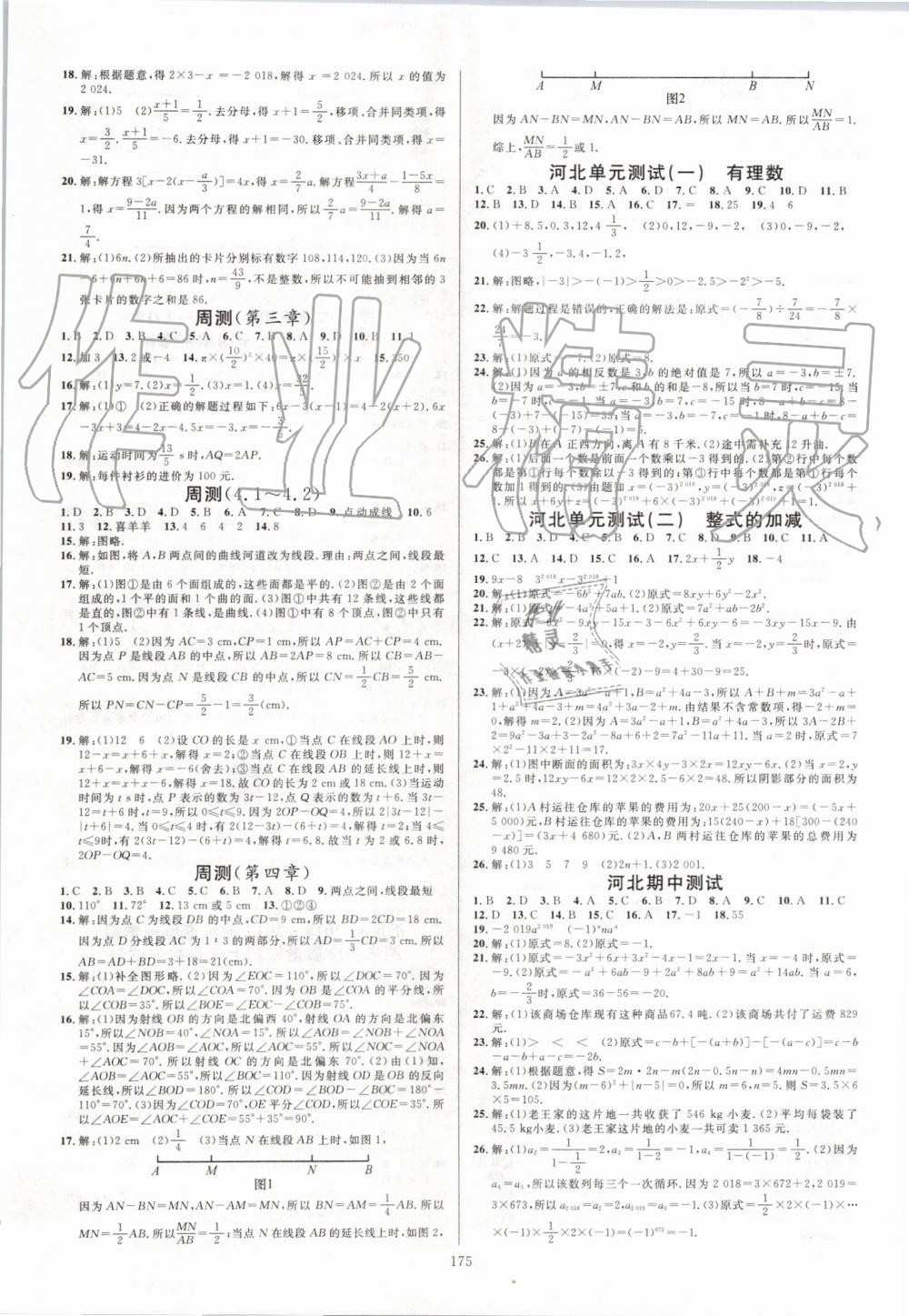 2019年名校课堂七年级数学上册人教版河北专版 第11页