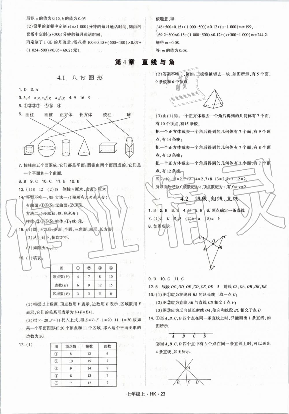 2019年經(jīng)綸學(xué)典學(xué)霸七年級(jí)數(shù)學(xué)上冊(cè)滬科版 第23頁(yè)