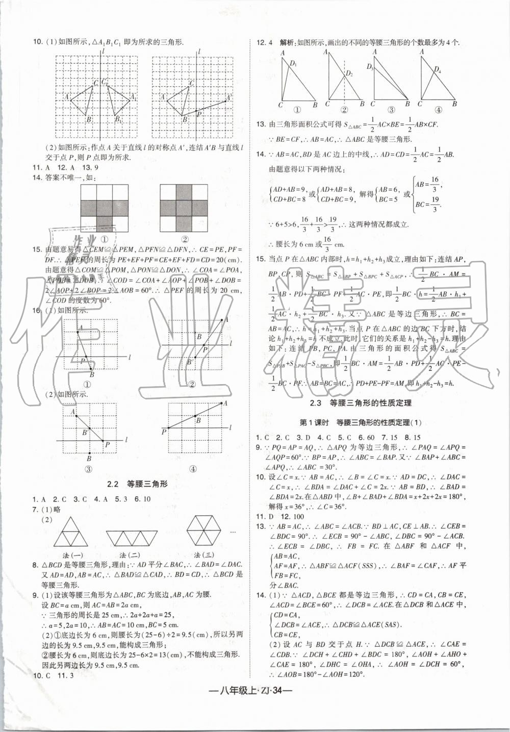 2019年經(jīng)綸學典學霸組合訓練八年級數(shù)學上冊浙教版 第6頁