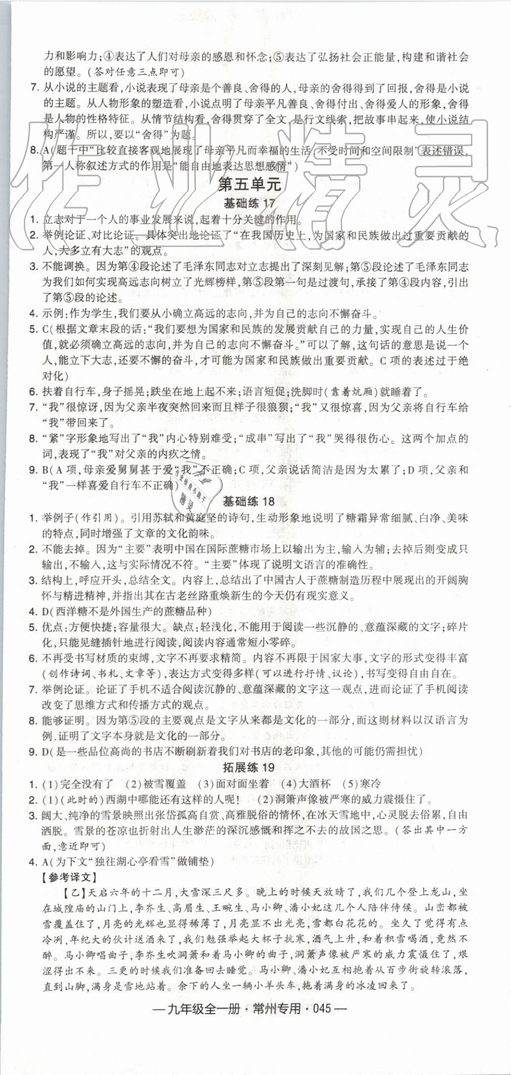 2019年經(jīng)綸學(xué)典學(xué)霸組合訓(xùn)練九年級語文全一冊人教版常州專用 第17頁