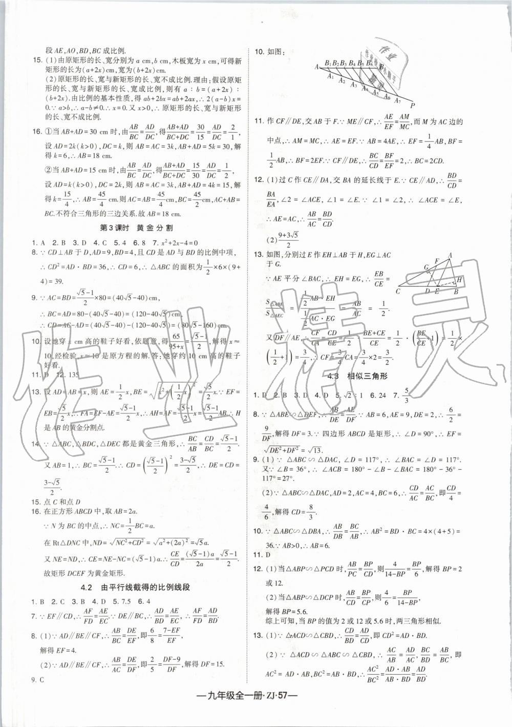 2019年经纶学典学霸九年级数学全一册浙教版 第17页