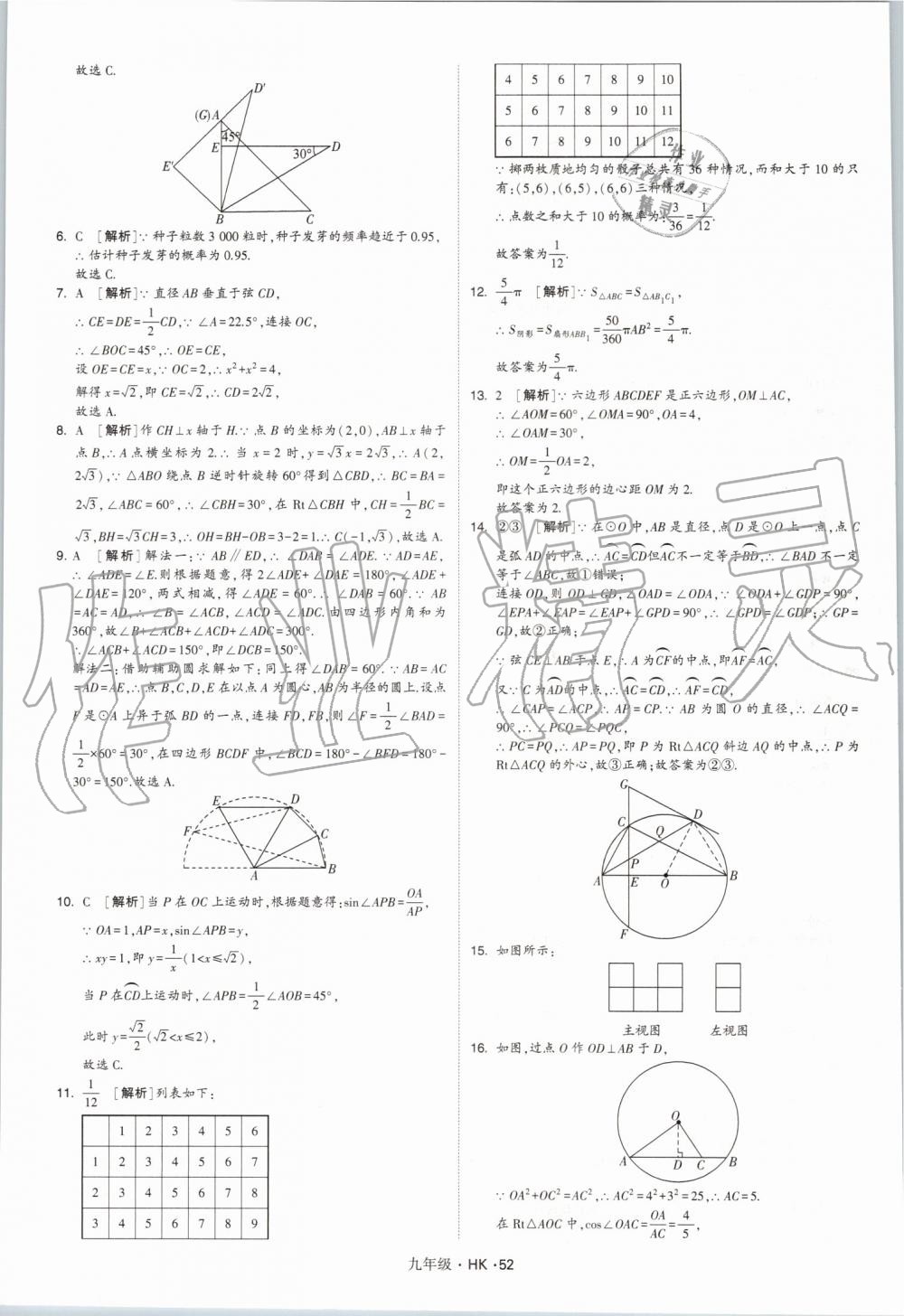 2019年經(jīng)綸學(xué)典學(xué)霸九年級數(shù)學(xué)全一冊滬科版 第52頁