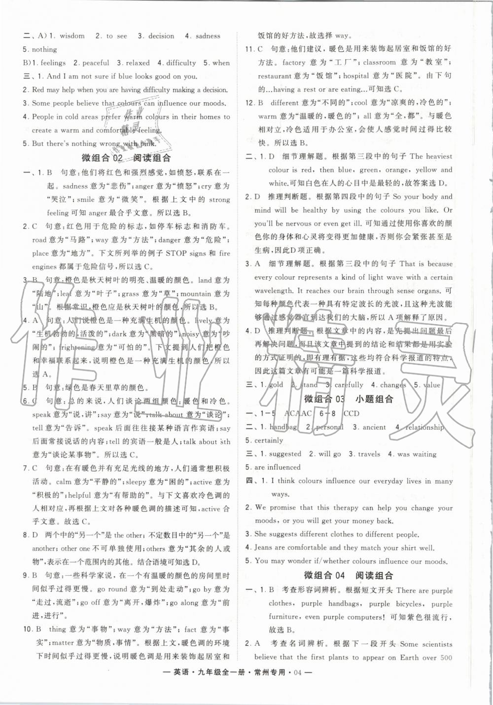 2019年經(jīng)綸學(xué)典學(xué)霸組合訓(xùn)練九年級(jí)英語(yǔ)全一冊(cè)譯林版常州專(zhuān)用 第4頁(yè)