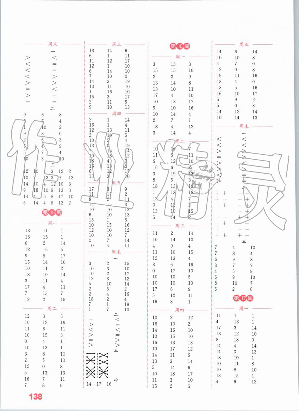 2019年通城學典小學數(shù)學計算能手一年級上冊蘇教版江蘇專用 第6頁