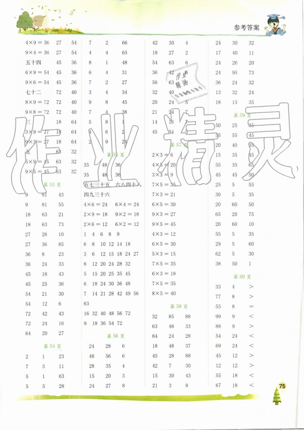 2019年黃岡小狀元口算速算練習(xí)冊(cè)二年級(jí)數(shù)學(xué)上冊(cè)人教版 第7頁