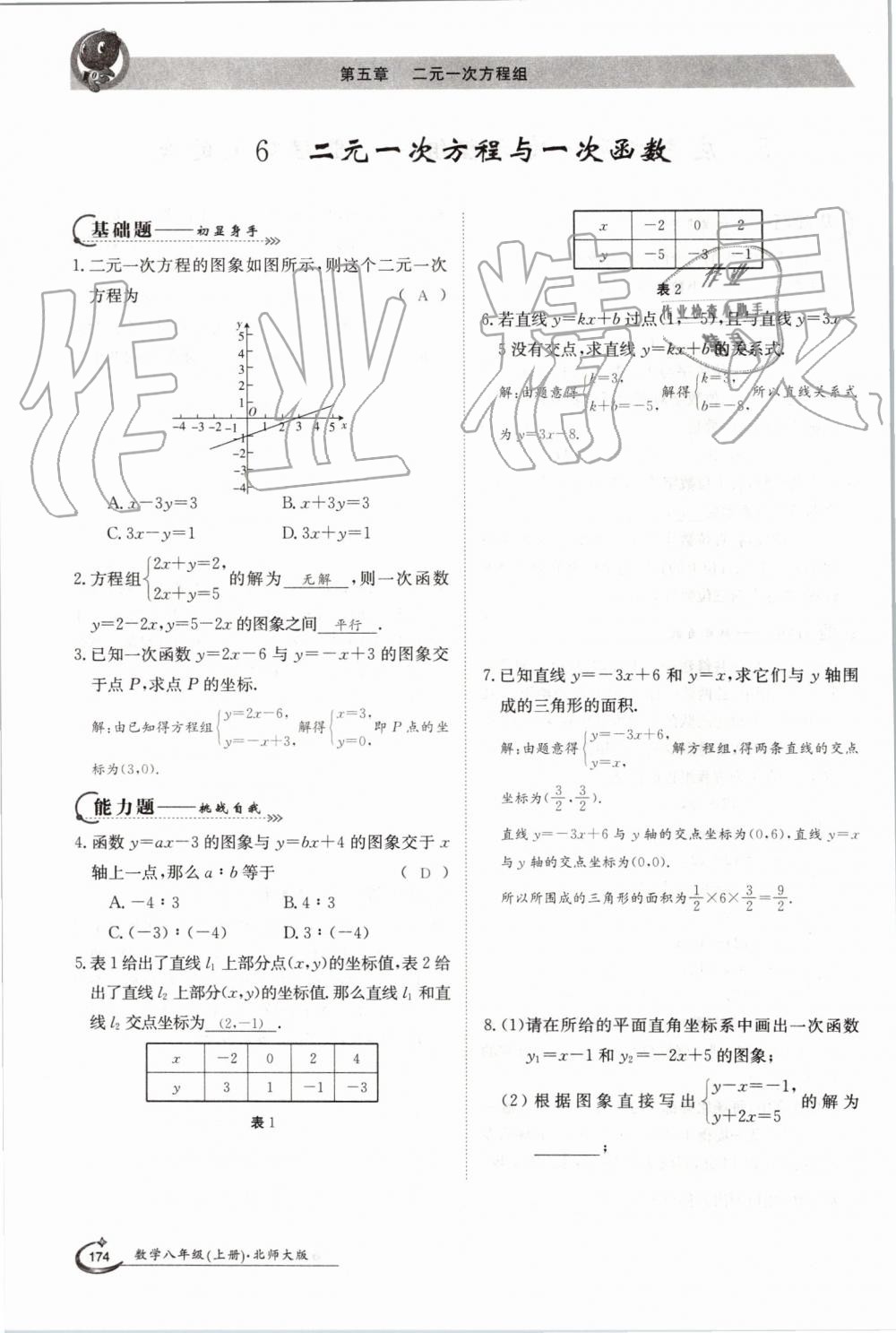 2019年金太陽(yáng)導(dǎo)學(xué)案八年級(jí)數(shù)學(xué)上冊(cè)北師大版 第174頁(yè)