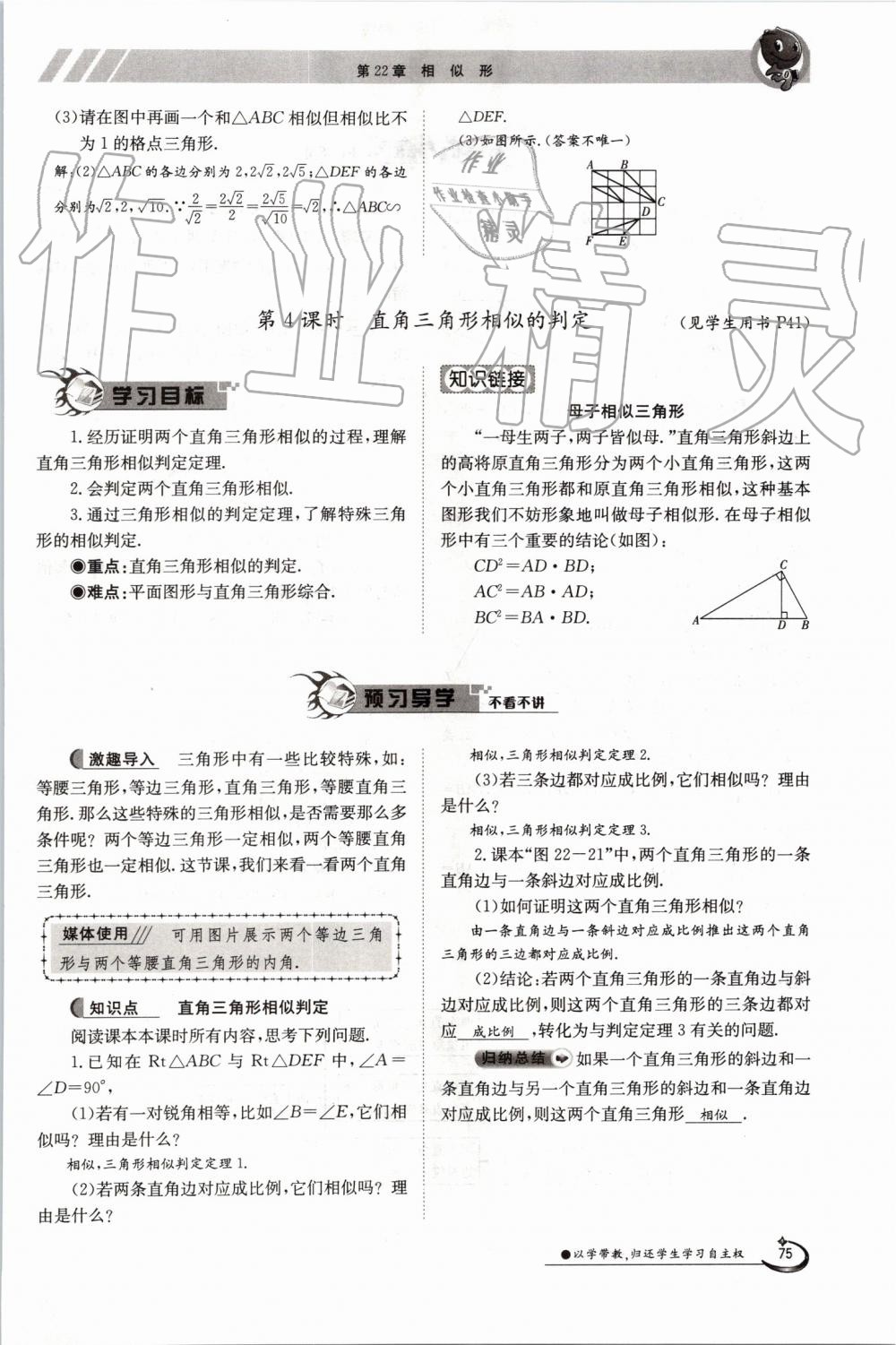 2019年金太陽導(dǎo)學(xué)案九年級數(shù)學(xué)全一冊滬科版 第75頁