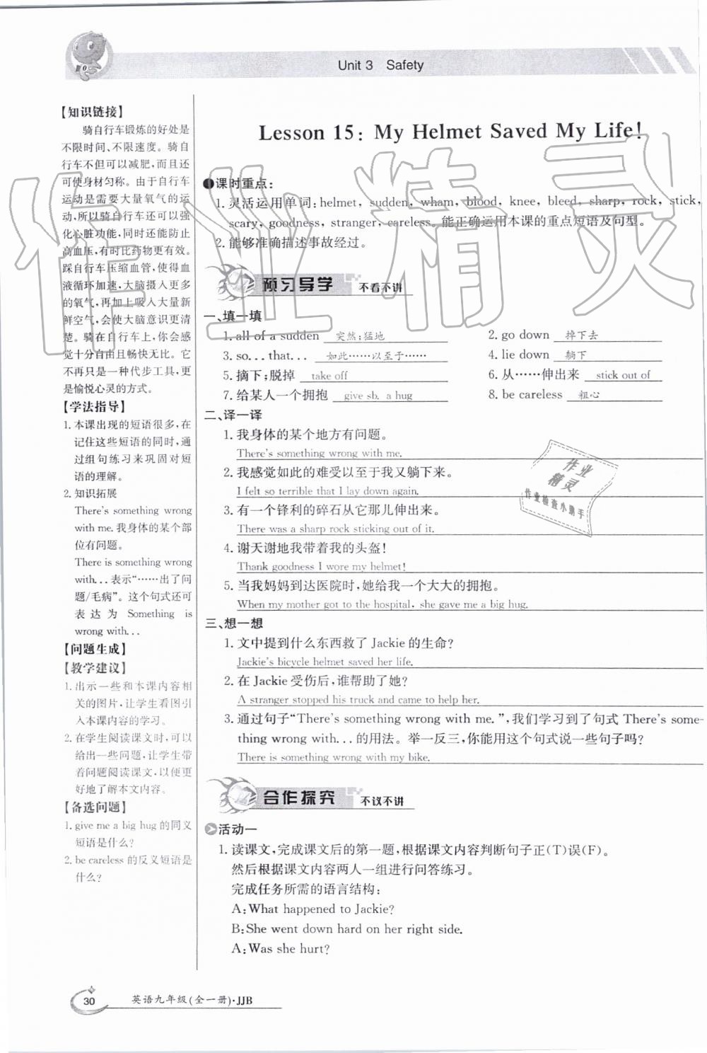 2019年金太陽導學案九年級英語全一冊冀教版 第30頁