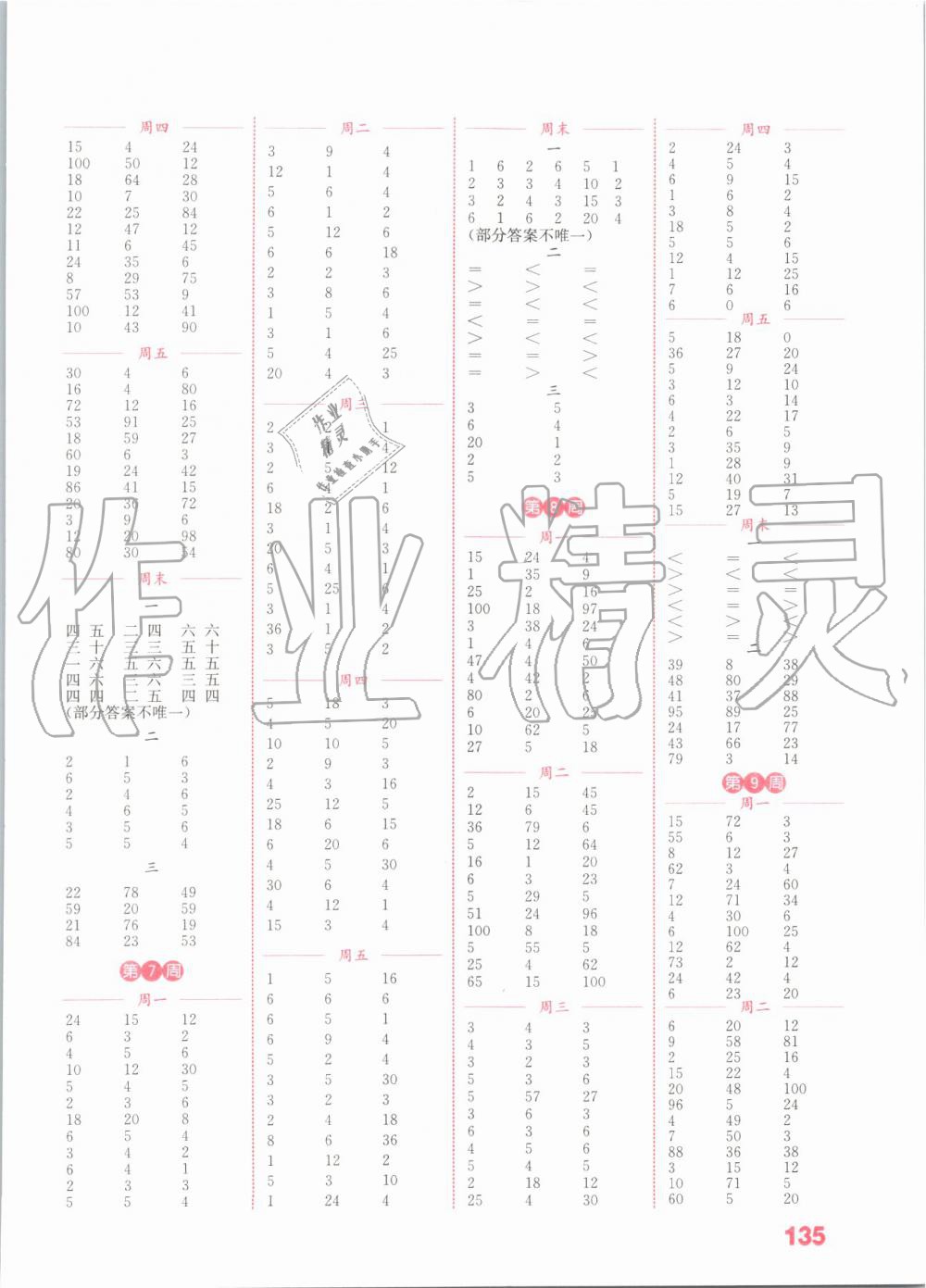 2019年通城學(xué)典小學(xué)數(shù)學(xué)計算能手二年級上冊蘇教版江蘇專用 第3頁