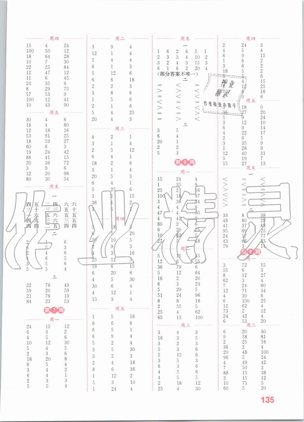 2019年通城学典小学数学计算能手二年级上册苏教版 第3页